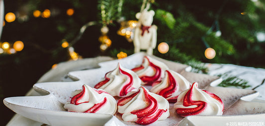 Przepisy na święta - bezy w paski