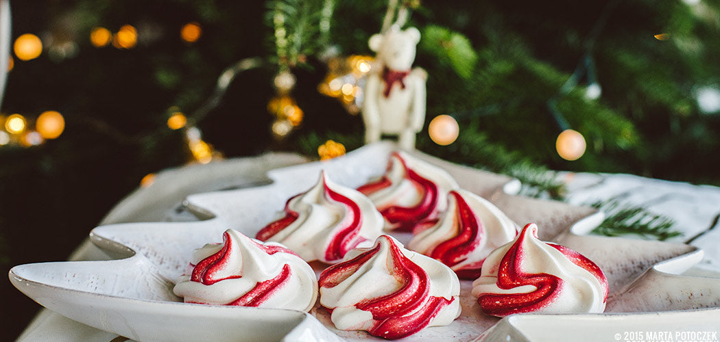 Przepisy na święta - bezy w paski