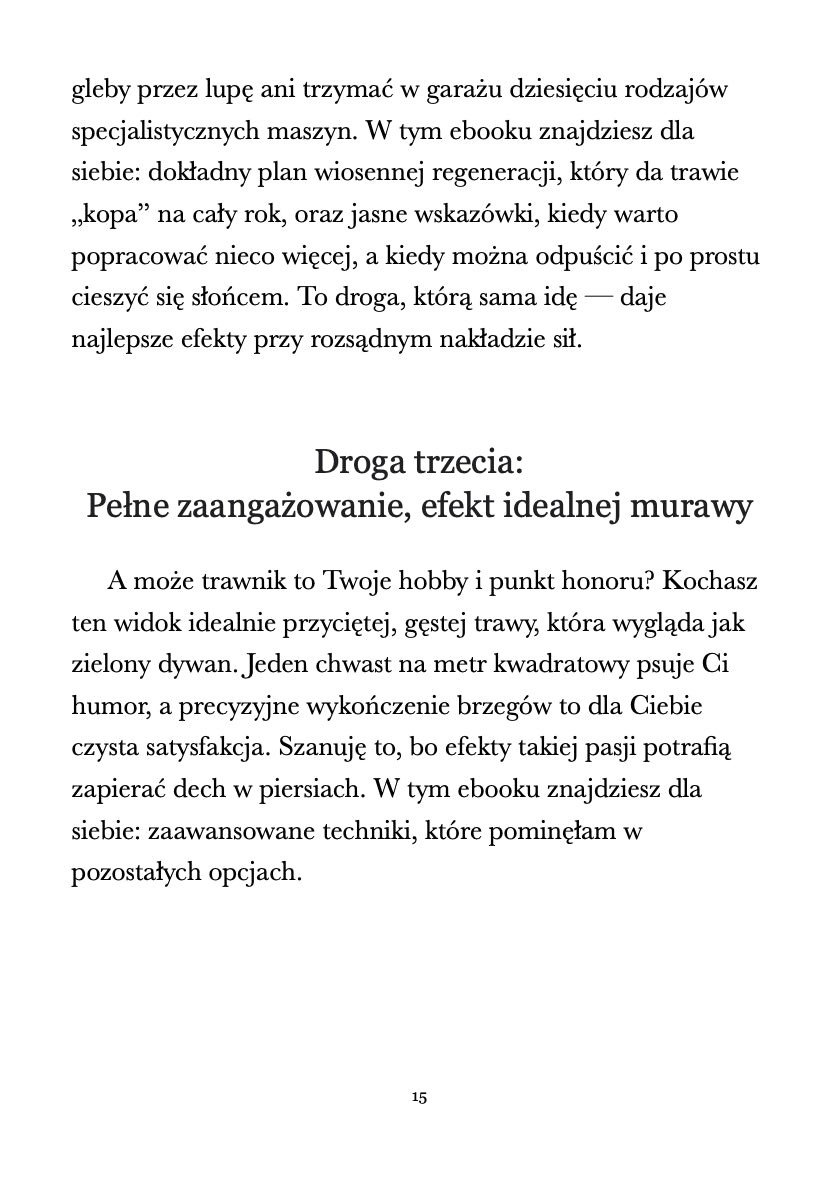 Piękny trawnik przez cały rok.